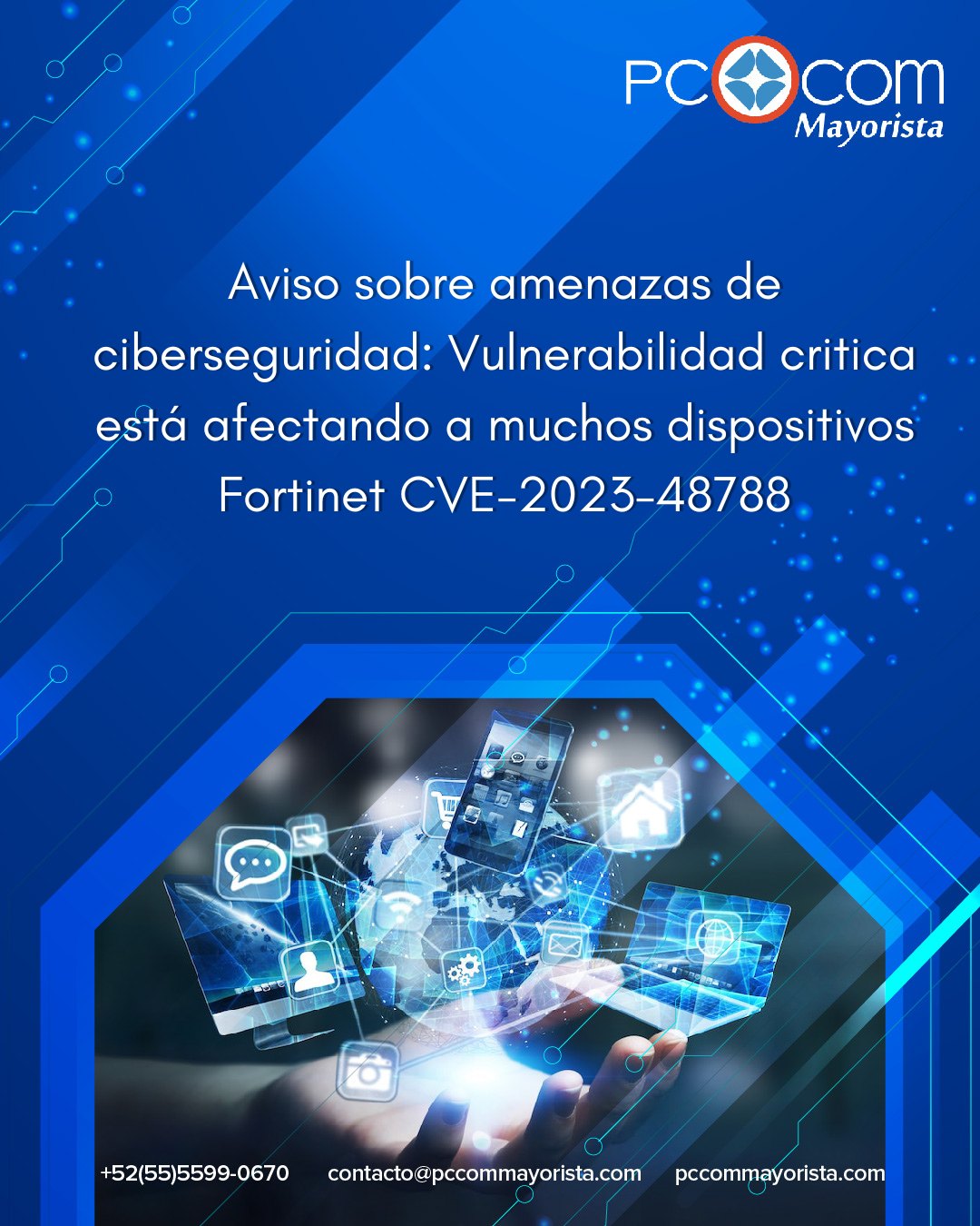 Aviso sobre amenazas de ciberseguridad: Vulnerabilidad critica está afectando a muchos dispositivos Fortinet CVE-2023-48788